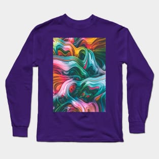 Turne. Colorful Psychedelic Art Long Sleeve T-Shirt